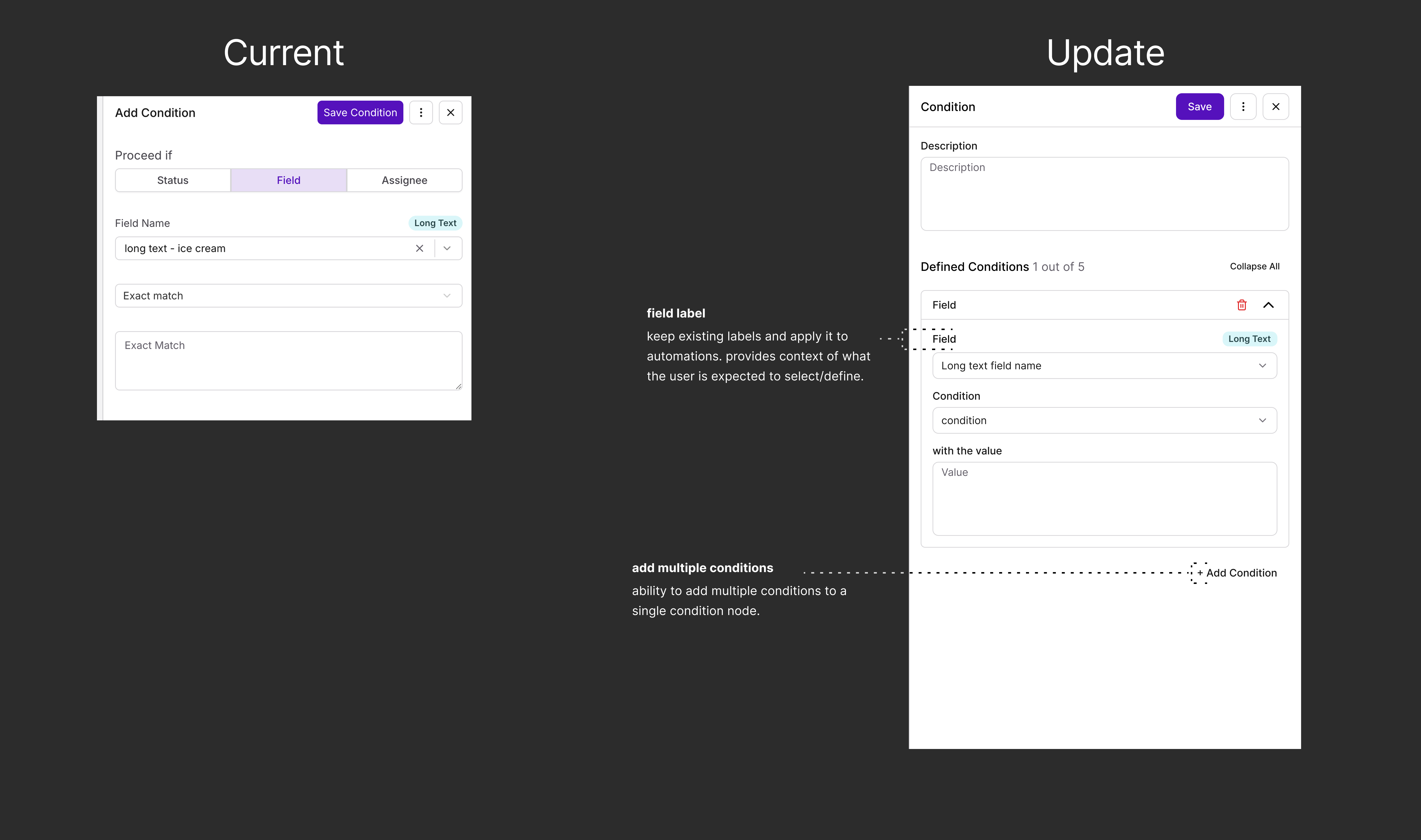 Annotated handoff: Automation Builder